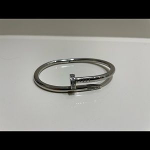 Nail bangle bracelet